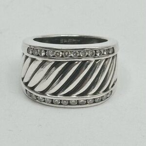 David Yurman Diamond Cigar Band Ring